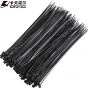 【精选】卡夫威尔 OT3038G 4.8*300mm 50支装 尼龙 自锁式尼龙扎带 黑色 （计价单位：包）