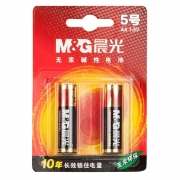 【精选】晨光 M＆G 碱性电池 ARC92554 5号 2节/卡 30卡/箱 吸卡