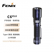 【精选】FENIX C6V3.0(GBQX) 手电筒 1500流明 黑色 户外防水应急升级版 (单位: 个 )