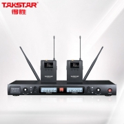 【精选】得胜/TAKSTAR TS-8807PP 分集式无线麦克风  双通道UHF频段红外对频 （单位：套）