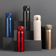 【精选】膳魔师THERMOS（GBHX) 保温杯550ml不锈钢保温保冷杯 五行龙运杯TCMC-552S 红色