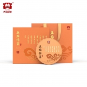 【精选】大益（GBHX）普洱茶 熟茶 五福传家 茶饼熟普茶叶 357g * 1片 2022年 单饼礼盒装