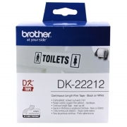 【精选】兄弟 brother 标签机色带 62mm*15.24m 白底/黑字 DK-22212