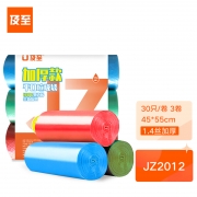 【精选】及至 JZ2012 小号垃圾袋1.4丝加厚款 45*55cm 90只/包 （计价单位：包) 彩色