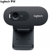 【精选】罗技（Logitech） 高清晰网络摄像头 C310 语音降噪 (黑色) 即插即用