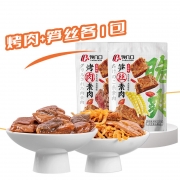 【精选】馋几口 卤香豆干 80g   手撕素肉夹烤肉+笋丝各1包