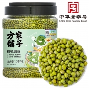 【精选】【方家铺子】有机绿豆1.25kg/罐装